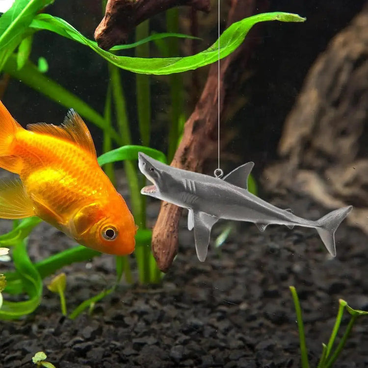 DIY Aquarium Floating Shark Ornament – Creative Fish Tank Decor with Adjustable Float and String