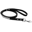 Bling Rhinestone Dog Cat Collars | Leather Pet Puppy Kitten Collar | Walk Leash Lead for Small Medium Dogs Cats | Chihuahua Pug Yorkie