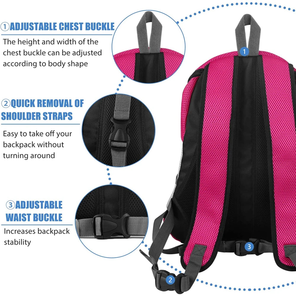 Breathable Dog Carrier Backpack – Travel Pet Bag for Small to Medium Dogs and Cats