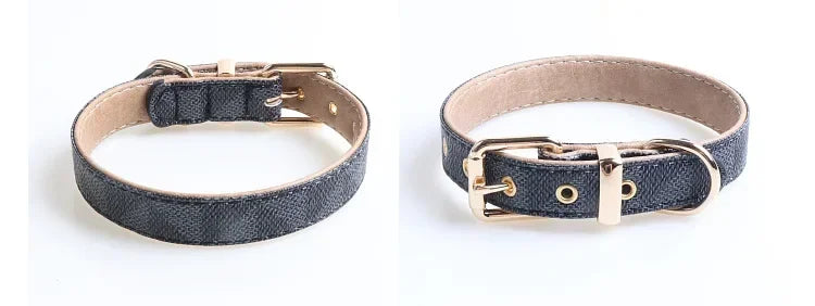 Luxury PU Leather Dog Collar – Adjustable, Breakaway, Stylish & Durable