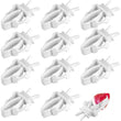1/6/12pcs Bird Food Holder | Parrot Feeding Clip | Fruit Vegetable Clamp | Cuttlefish Bone Feeder | Cage Mount Tool for Pet Birds