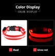 Dog Collar Nylon LED Night Safety Flashing Glow In The Dark Pet Dog Leash pet Dogs Luminous Fluorescent  dog accessories collar