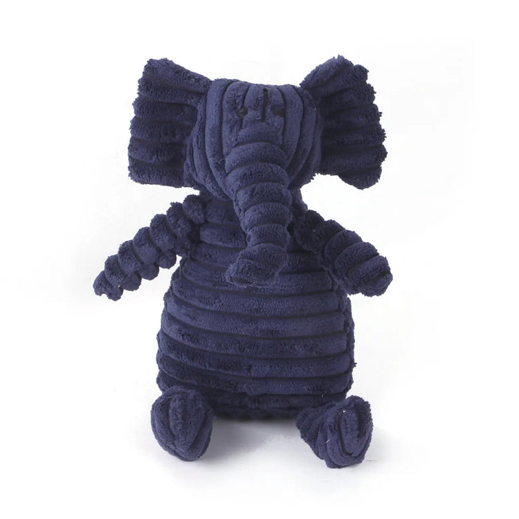 Corduroy Dog Toys – Animal Plush Squeaky Chew Toys for Small and Large Dogs