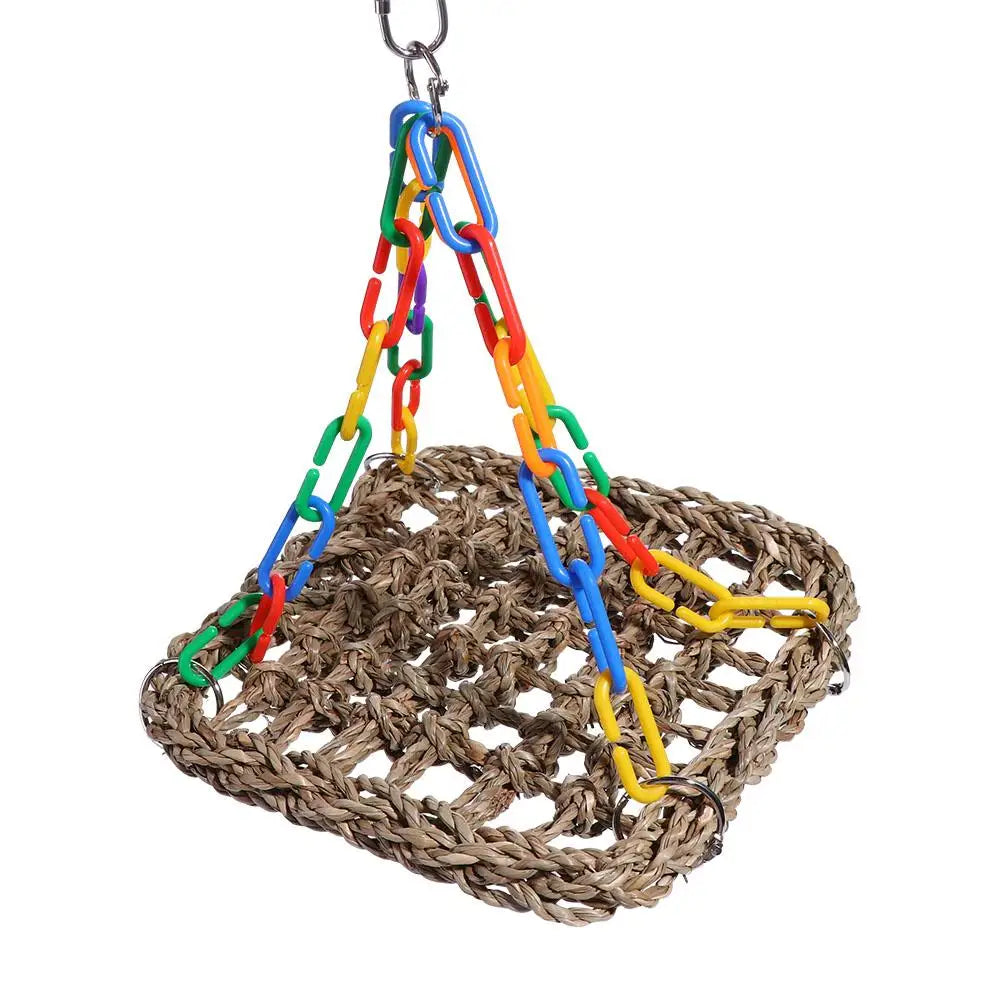 Bird Cage Accessories | Bite & Wear Resistant Parrot Hammock | Bird Perch Hanging Bed Swing Toys for Parakeets & Parrots