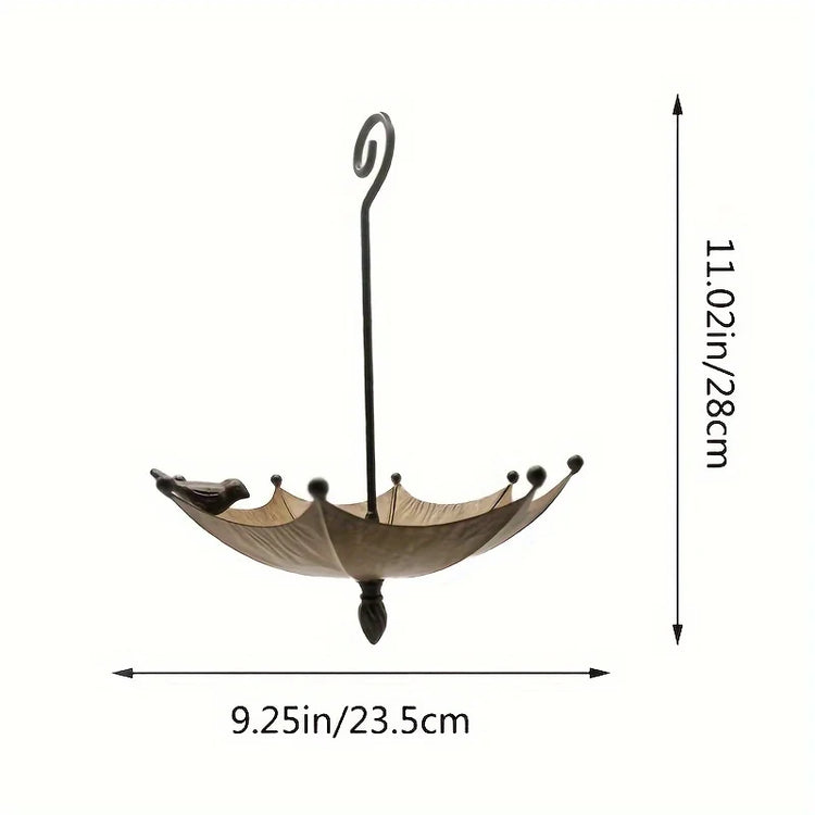 Outdoor Hanging Bird Feeder Tray | Bird Bath Bowl | Hummingbird Feeder | Metal Water Bowl | Garden Decor