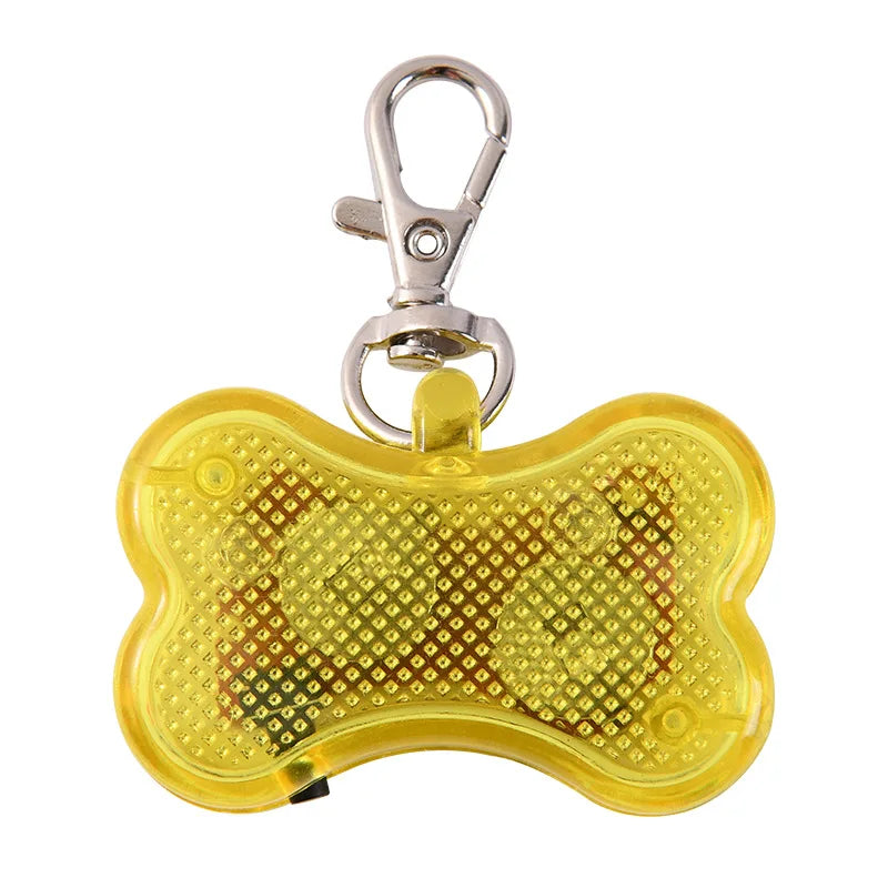 LED Luminous Dog Tag Pendant – Glow in the Dark Safety Collar Accessory for Dogs and Cats