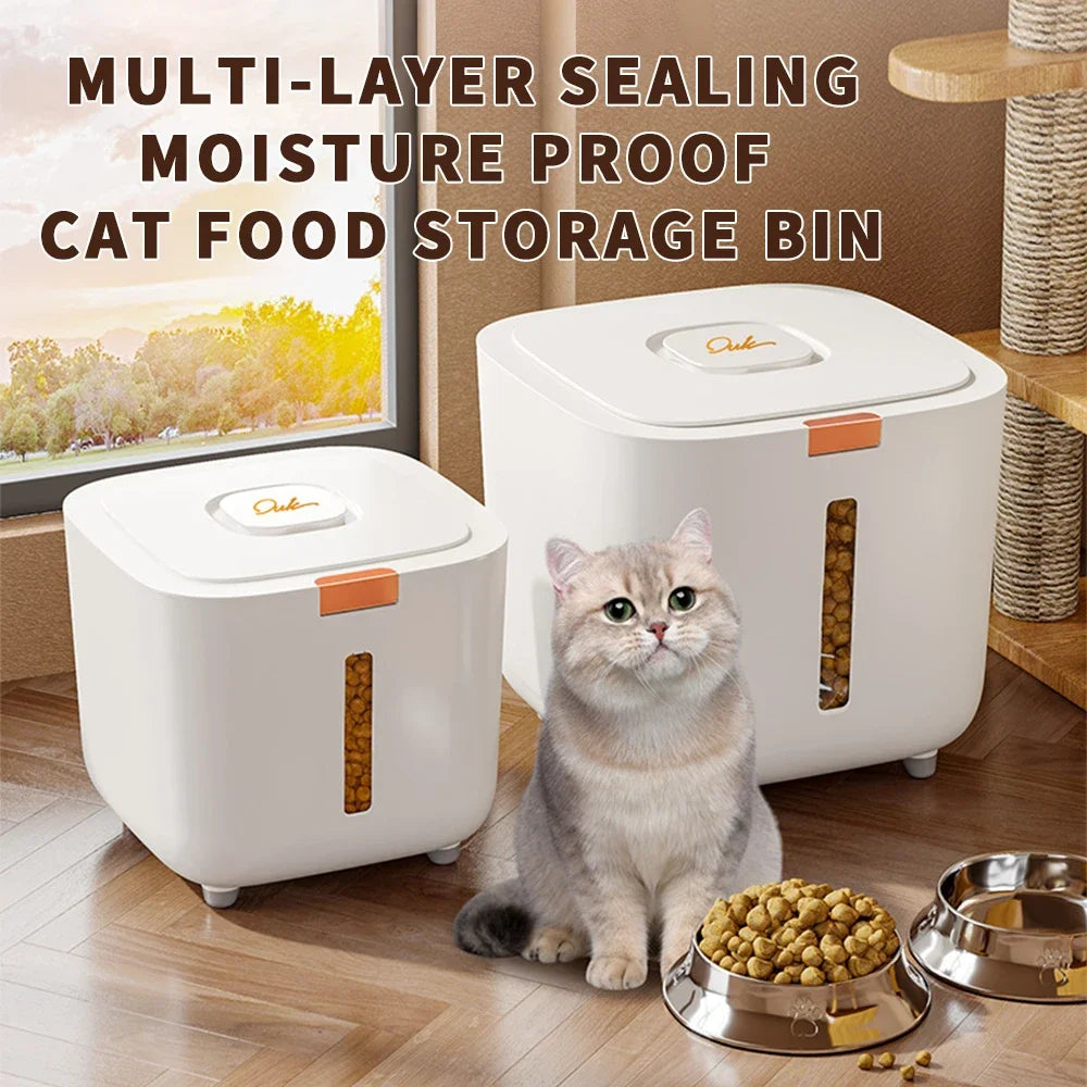 Large Pet Food Storage Barrel – Airtight & Moisture-Proof Container for Dog, Cat & Small Animal Food