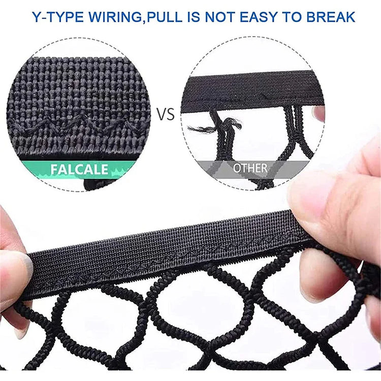 Dog Car Net Barrier with Storage Bag – Rear Seat Safety Fence for Pets and Kids