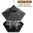 Wild Bird Feeder | Hanging Hexagonal Roof Pavilion | Semi-Automatic Garden Decoration | 1PCS