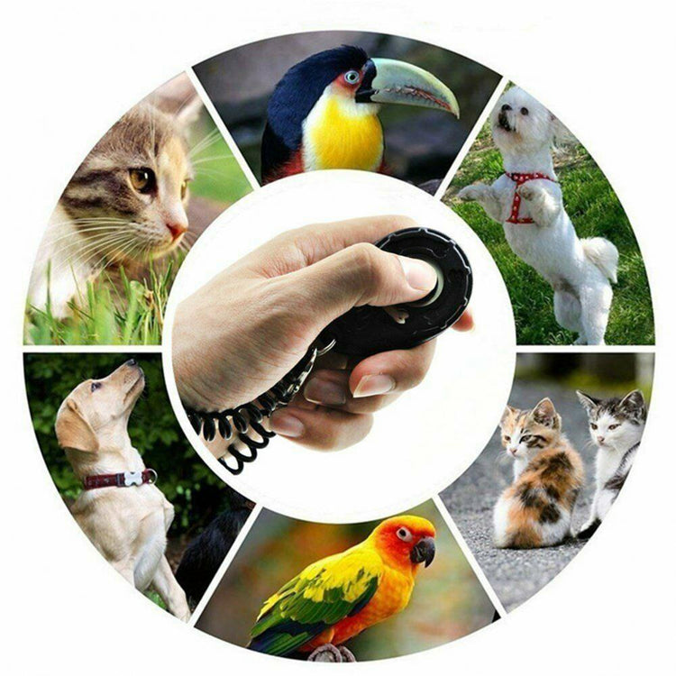 Dog Training Clicker with Adjustable Wrist Strap | Portable Pet Trainer Tool
