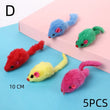 5PCS Plush Simulation Mouse Cat Toys | Pet Teasing Interactive Toys | Colorful Cat Fun Mouse Toys | Gifts | Pet Supplies