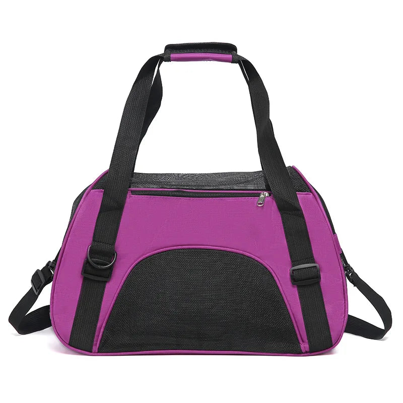 Cat Bags | Soft-Sided Portable Dog Carrier | Mesh Breathable Handbag | Foldable Pet Travel Transport Bag