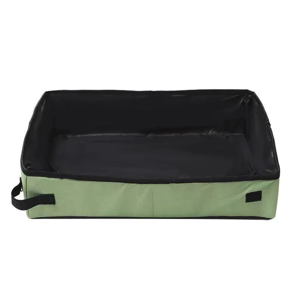 Portable Cat Travel Litter Box | Leak-Proof & Lightweight | Collapsible Litter Carrier | Suitable for Car Box