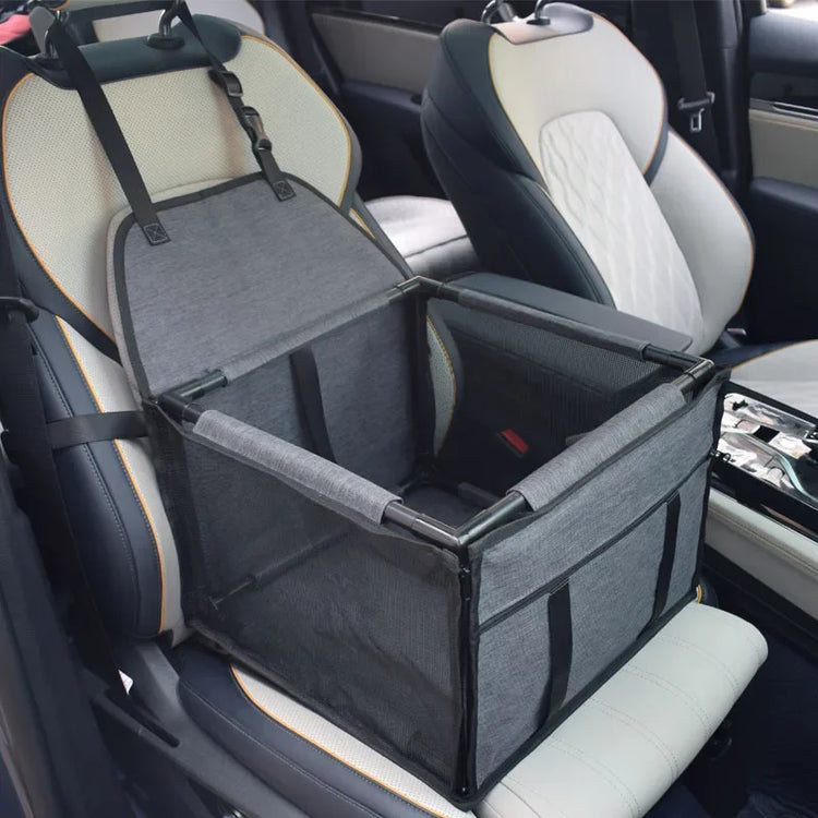 Waterproof Dog Car Seat Carrier – Portable Travel Basket for Small & Medium Pets, Hammock-Style Safety Seat