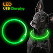 LED USB Rechargeable Dog Collar – Adjustable, Glowing Safety Collar for Pets