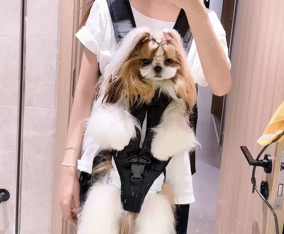 Chest Pet Bag Large Dog Backpack – Convenient and Comfortable Carrier for Medium Breeds