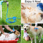 Pet Dog Shower Head Dogs Wash Clean Massage Tool Pet Bath Tool Shower Sprayer with Brush for Dog Cleaning Massage Indoor Outdoor