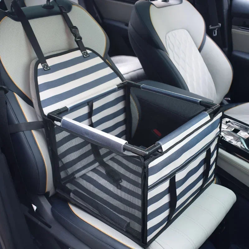 Waterproof Dog Car Seat Carrier – Portable Travel Basket for Small & Medium Pets, Hammock-Style Safety Seat