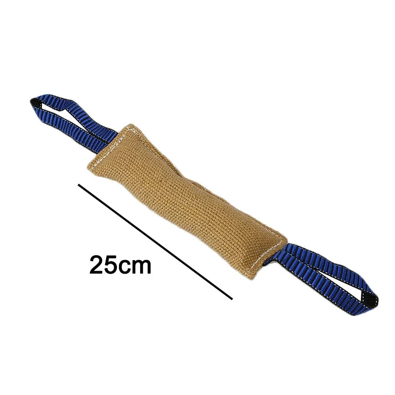 Dog Training Bite Tug Pillow Sleeve with 2 Rope Handles – Durable Chewing Toy for Malinois, German Shepherd, Rottweiler