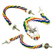 Parrot Bird Standing Toys | Cotton Rope Colorful Toy Chew Perches for Bird Cage | Woven Rope Bird Accessories | Parrot Toys