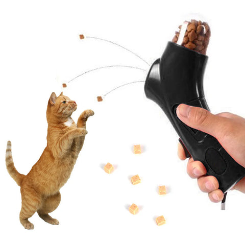 Portable Pet Treat Launcher Dispenser Toy for Dog & Cat Training Exercise