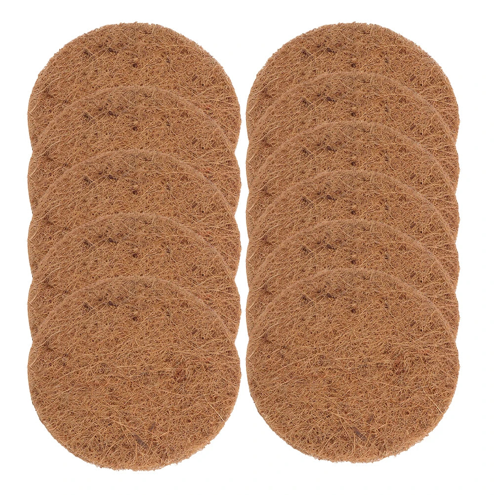 10pcs Coconut Fiber Bird Nesting Pads | Round Pigeon Mat Liners | Breeding Nest Material for Parrots, Doves & Cage Birds