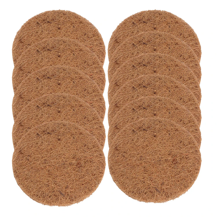 10pcs Coconut Fiber Bird Nesting Pads | Round Pigeon Mat Liners | Breeding Nest Material for Parrots, Doves & Cage Birds