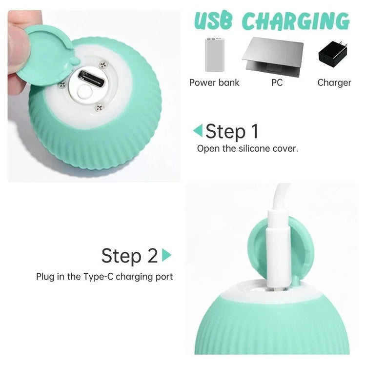 2023 NEW Electric Dog Toys | Smart Puppy Ball Toys For Cat | Small Dogs | Funny Auto Rolling Ball | Self-moving Puppy Games Toys | Pet Supplies