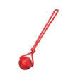 Dog Ball Toys – Bouncy Rubber Ball with Rope for Interactive Play