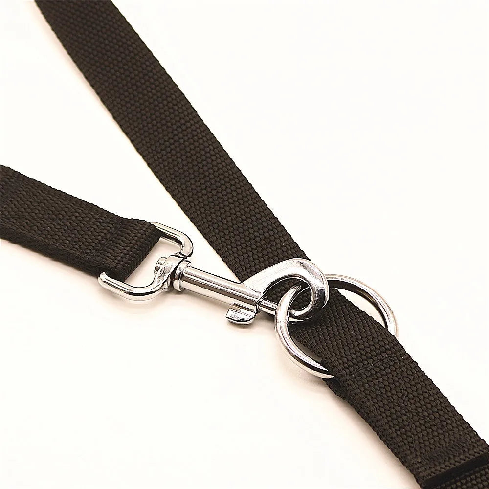 Adjustable 2.5M Double-Ended Dog Leash – Durable Police-Style Training Lead