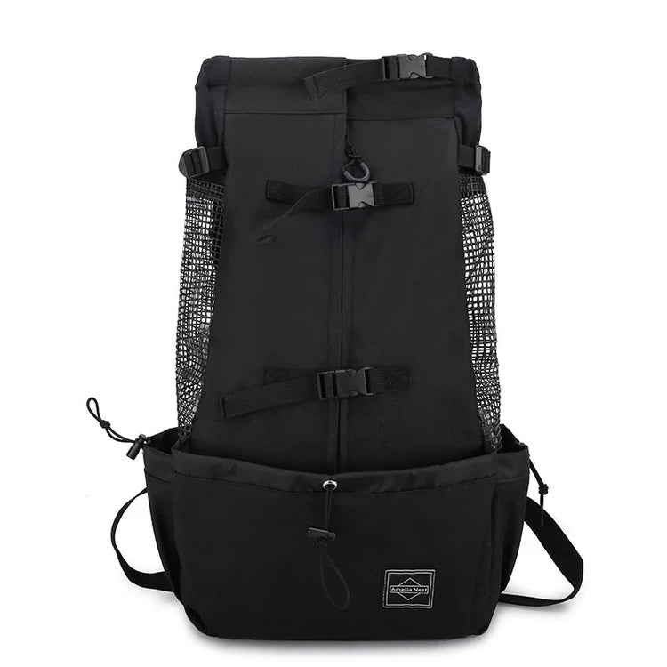 Strong Nylon Dog Carrier Backpack – Breathable Outdoor Travel Backpack for Small & Medium Dogs