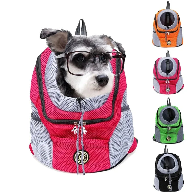 Pet Carrier Backpack – Breathable Front & Back Pack for Small to Medium Dogs and Cats