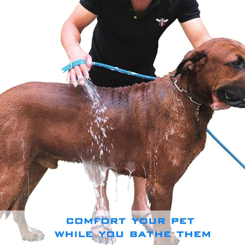 Pet Dog Shower Head Dogs Wash Clean Massage Tool Pet Bath Tool Shower Sprayer with Brush for Dog Cleaning Massage Indoor Outdoor
