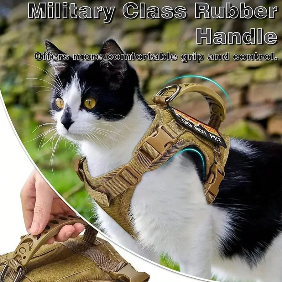 Outdoor Cat Vest | Waterproof Cat Clothes | Adjustable Cat Chest Strap | Special Walking Vest for Cats | Secure Outdoor Pet Harness