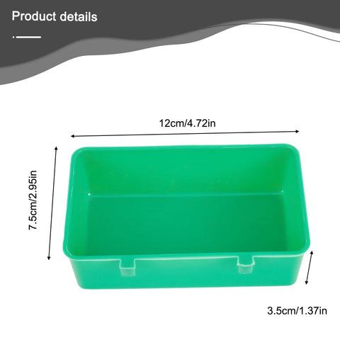 Bird Water Bath Tub Pet Bird Bowl Parrots Parakeet Birdbath Cage Hanging Plastic Bird Pigeons Cage Water Food Feeder Bird Pet