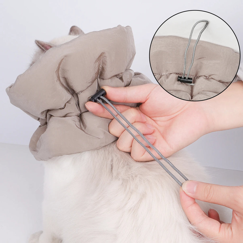 Colorful Warm Cat Collar| Waterproof Scarf Style | Anti-Lick & Bite Protective Collar for Post-Surgery | Stylish Recovery for Cats