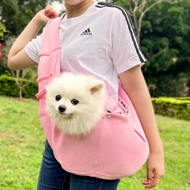 Portable Pet Shoulder Sling Carrier – Breathable Travel Bag for Small Dogs & Cats up to 7.5kg