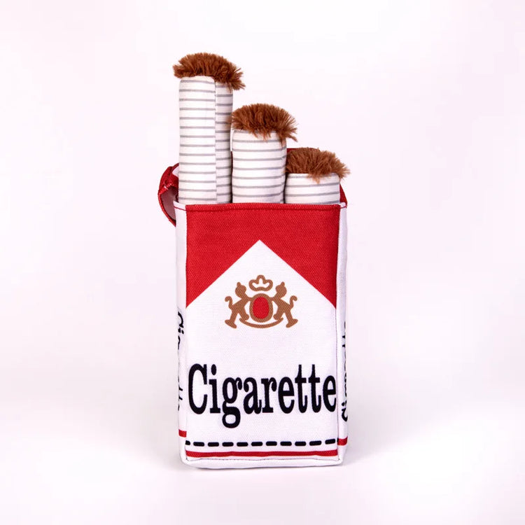 3-Pack Interactive Plush Cigarette Dog Toys with Box