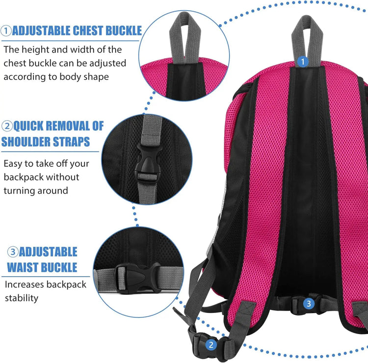 Dog Carrier Backpack – Breathable, Comfortable Pet Travel Bag for Small and Medium Dogs