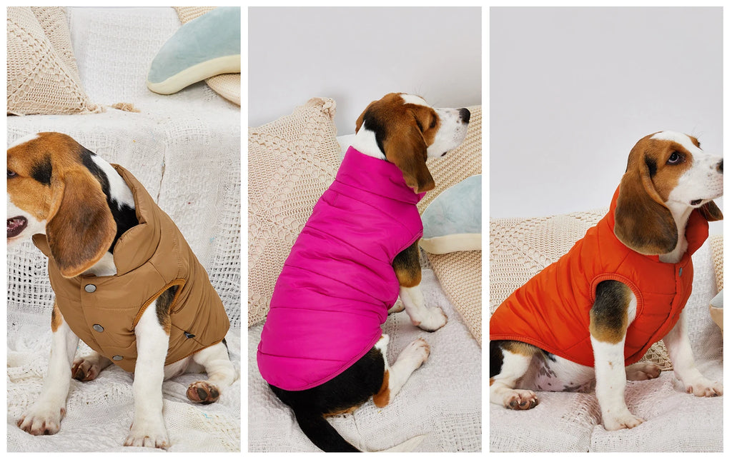 Winter Dog Clothes | Outdoor Cold-Proof Warm Dog Jacket with Fleece Cotton Lining | Chihuahua, French Bulldog, Puppy Clothing Coat