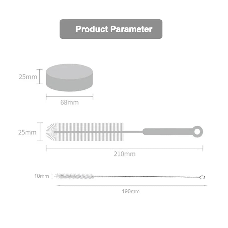 Cat Water Fountain Accessories | Cleaning Brush Set for Pet Water Dispenser | Pump Tube Bottle Nozzle Cleaner Tools