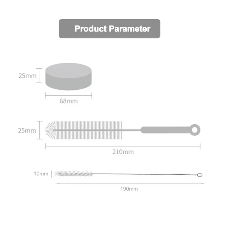 Cat Water Fountain Accessories | Cleaning Brush Set for Pet Water Dispenser | Pump Tube Bottle Nozzle Cleaner Tools