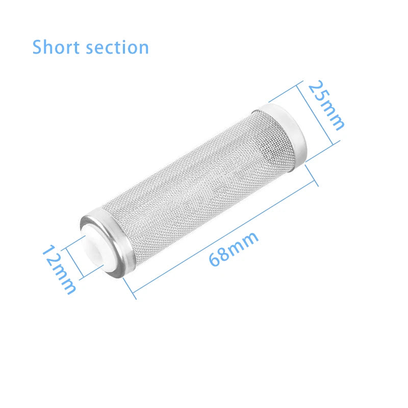 Fish Tank Filter Stainless Steel Inlet Case Mesh Shrimp Nets Special Cylinder Filters Inflow Inlet Protect Aquarium Accessories