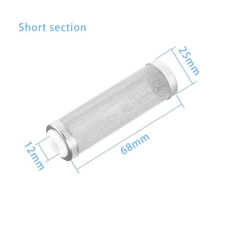 Fish Tank Filter Stainless Steel Inlet Case Mesh Shrimp Nets Special Cylinder Filters Inflow Inlet Protect Aquarium Accessories