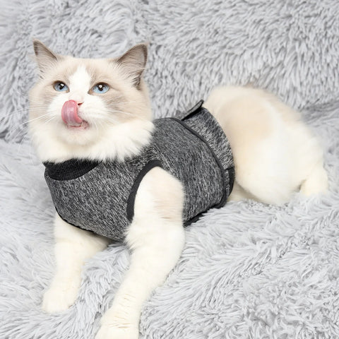 Cats Anxiety Jacket | Thunder Coat for Stress Relief | Emotional Comfort & Recovery Vest for Pets