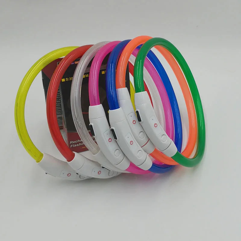 LED Luminous Dog Collar USB Charging Flashing Glowing Safety Anti-Lost Collar for Cats and Dogs          Ask ChatGPT