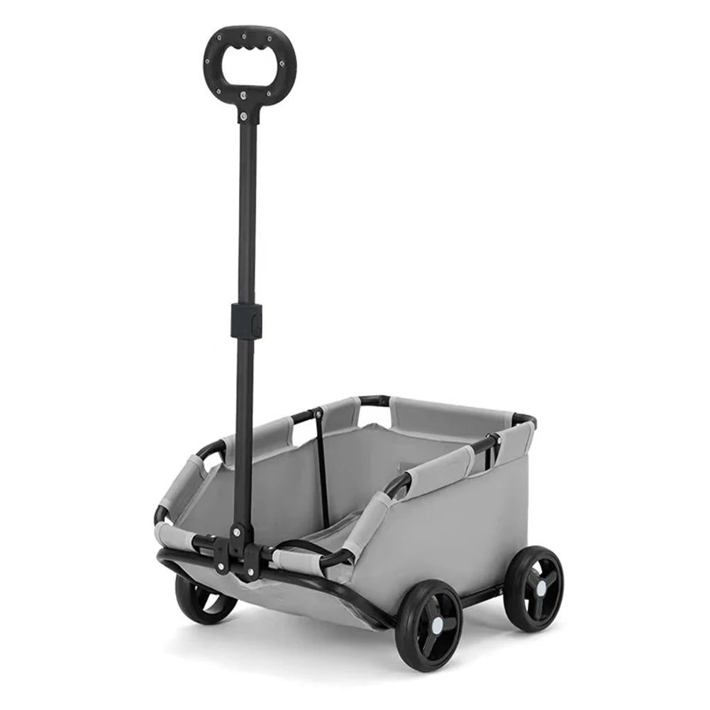 Foldable Small Pet Stroller with 4 Wheels – Breathable Dog and Cat Carrier Cart for Puppies and Kittens