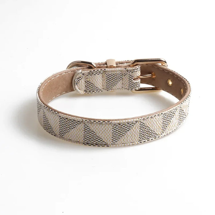 Luxury PU Leather Dog Collar – Adjustable, Breakaway, Stylish & Durable