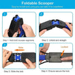 Pet Pooper Scooper with Long Handle – Portable Waste Picker for Dogs and Cats