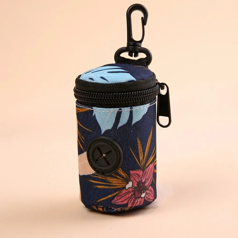 Hangable Dog Poop Bag Dispenser with Zipper – Portable, Lightweight Waste Bag Holder for Dog Walking, Cute & Convenient